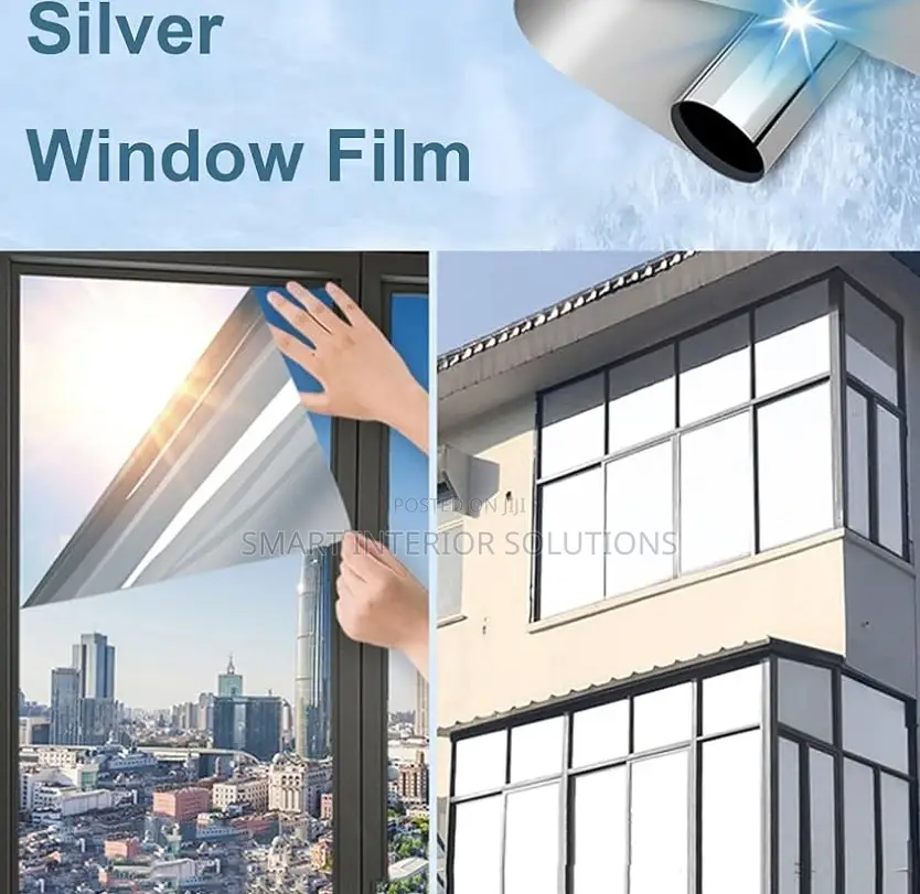 Silver Privacy Window Film