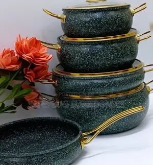 Nsfe - Granite Casserole Non-Stick Cookware - 9pcs