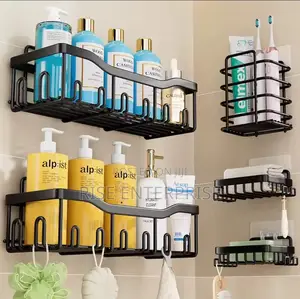 5 Piece Shower Caddy Organizer Self Adhesive Shelves