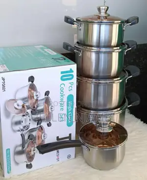New Model 10 PCS Jp Stainless Cookware