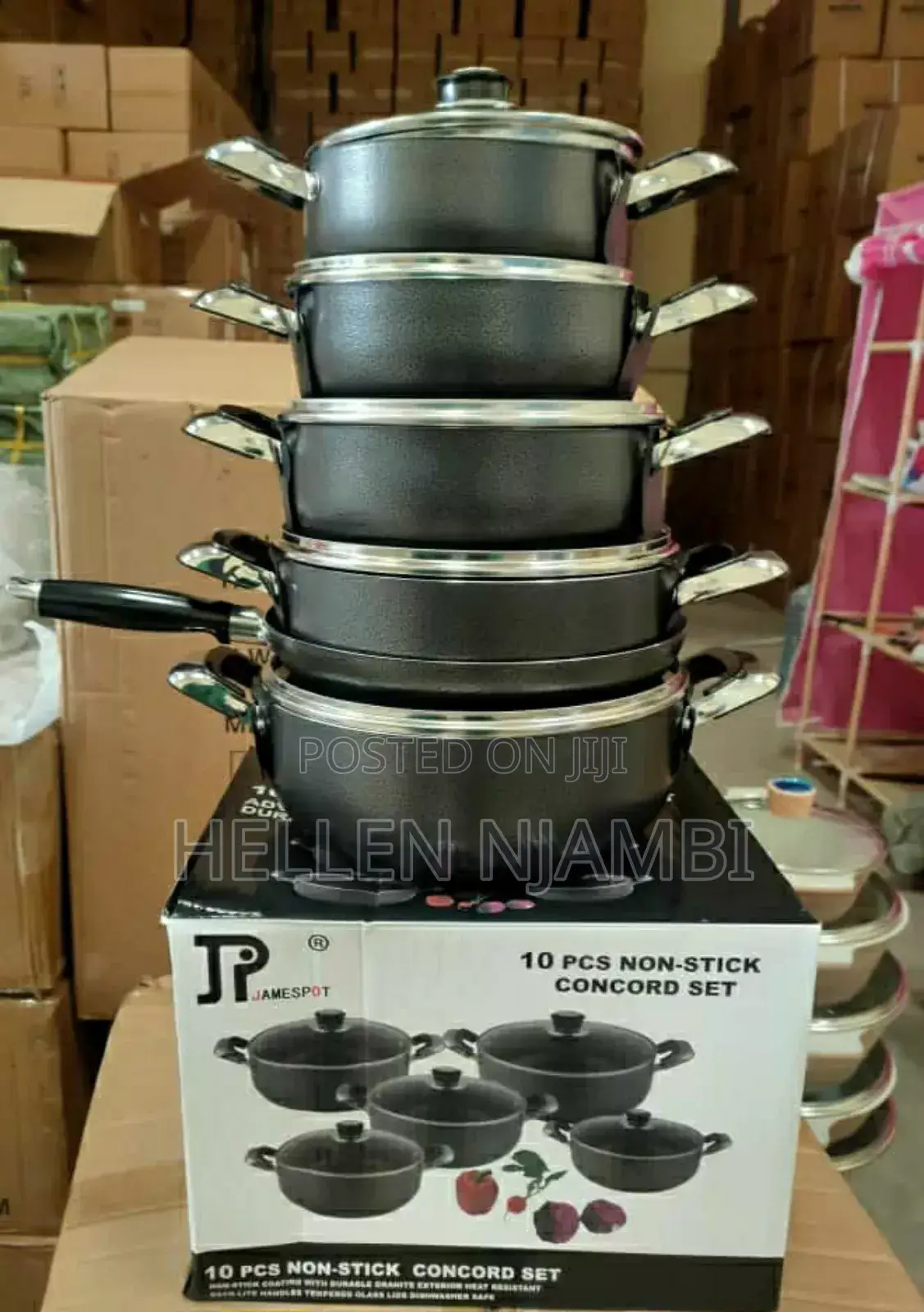 10 Pieces Jp Non Stick Cookware Set