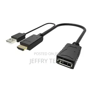 Hdmi Type a Male+Usb Connector 2: Displayport Female Cable