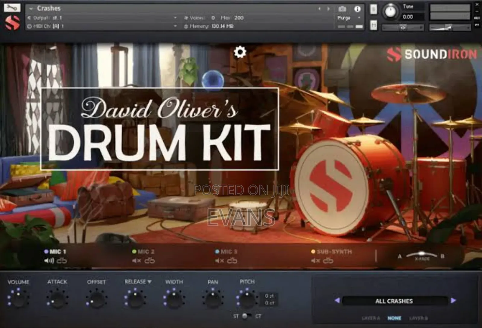 David Oliver's Drum Kit.