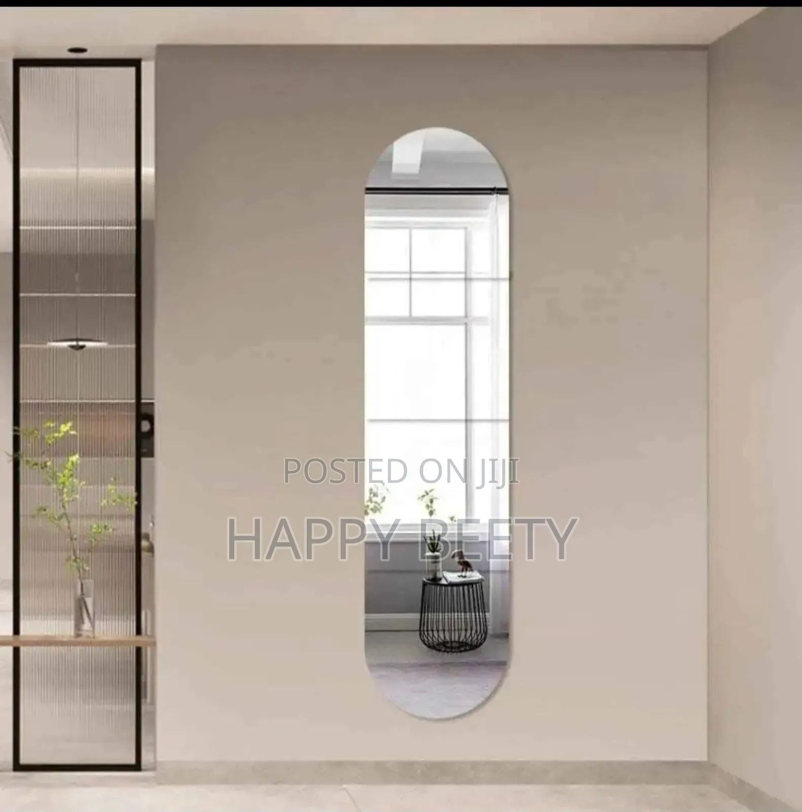 Capsule Shaped Acrylic Mirror