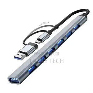 Usb 3.0 7 Ports Type C Hub Expander Splitter High Speed Otg
