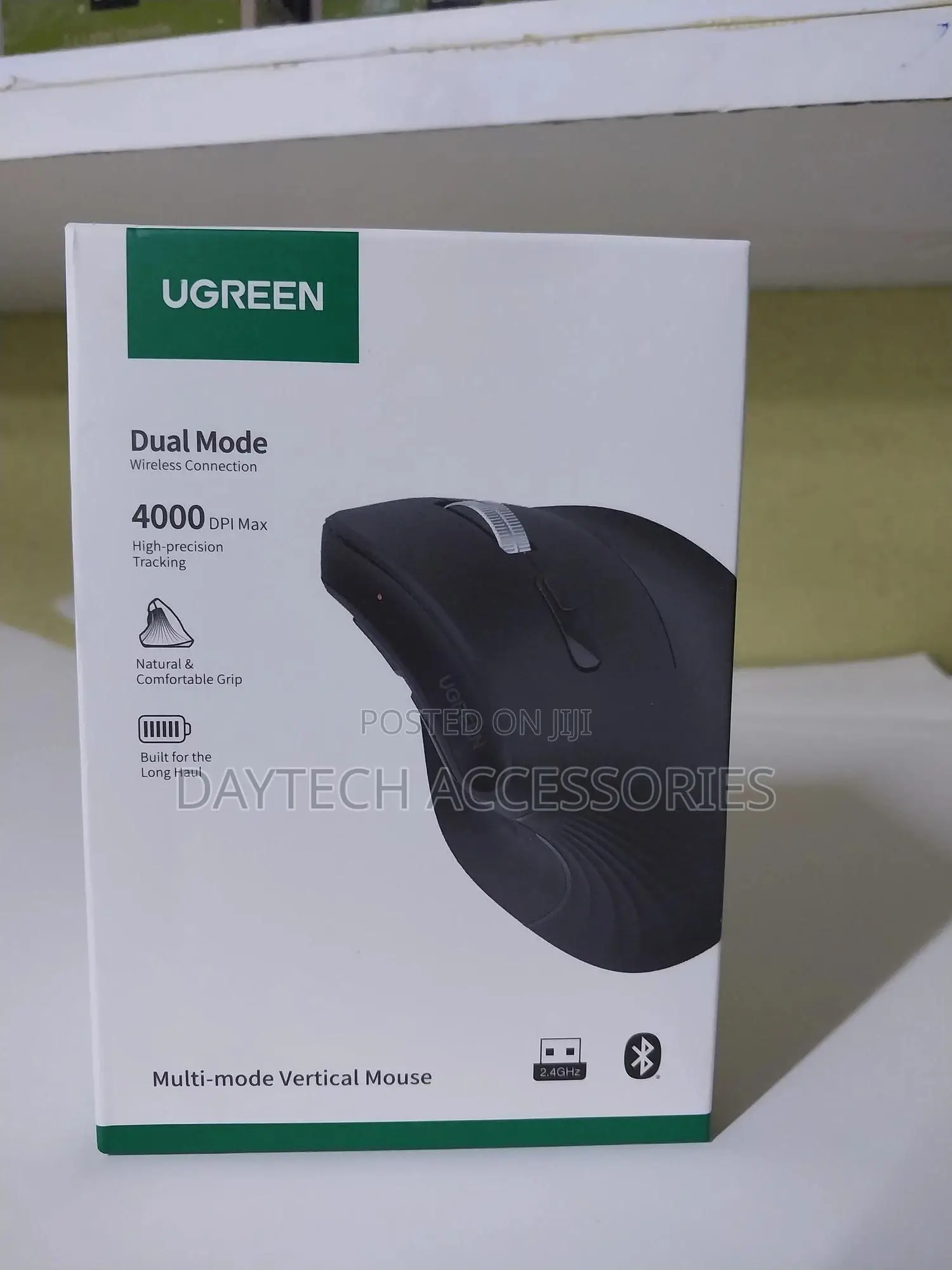 Ugreen Multi-Mode Vertical Wireless Mouse -Mu008