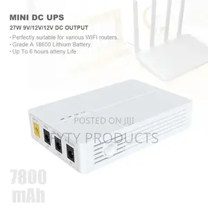 Dc Ups 12v2a/9v1a for Onu/Router 7800mah Lithium Battery