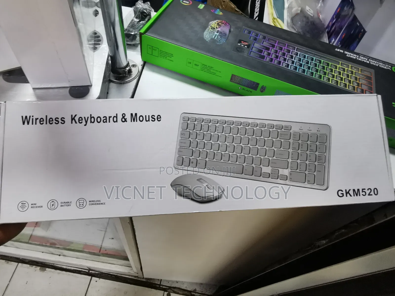 Wireless Keyboard and Mouse With Soft Keys