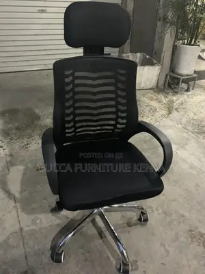 Office Chairs: High Back Mesh Chair With Quality Head Pillow