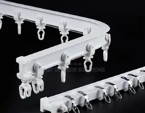 Flexible White PVC Curtain Rail