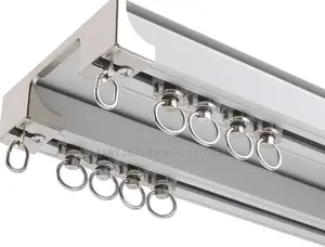 Minimalist Double Curtain Rails