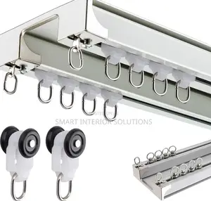 Heavy-Duty Aluminum Double Curtain Rail