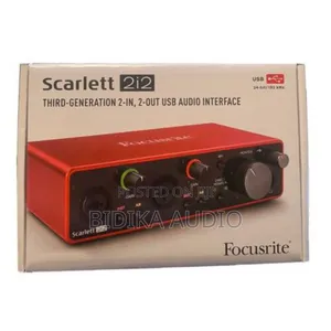 Quality 2i2 Focusrite Soundcard 3rd Gen