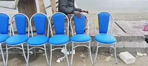 Blue Restaurants Chairs And White Coat Frame