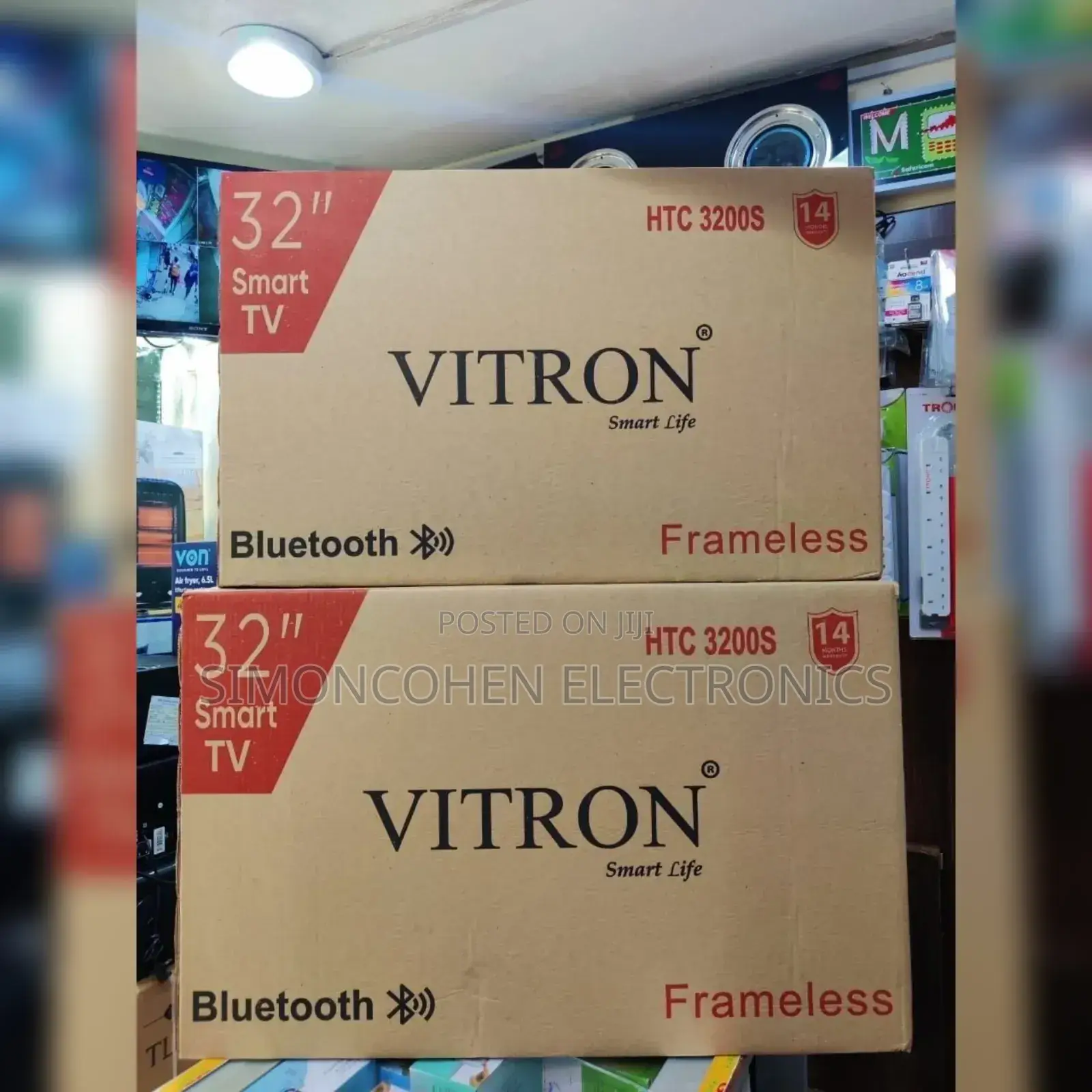 Vitron 32 Inches Smart Android Tv With Bluetooth, Frameless