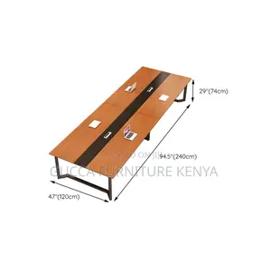 Boadroom Tables: Brown Tone Color Block Conference Table