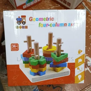 Four Set Column Wooden Toys