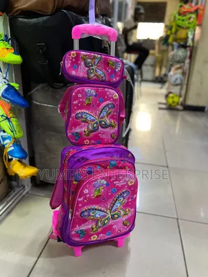 Cartoon Themed School Trolley School Bags With Wheels at 3500