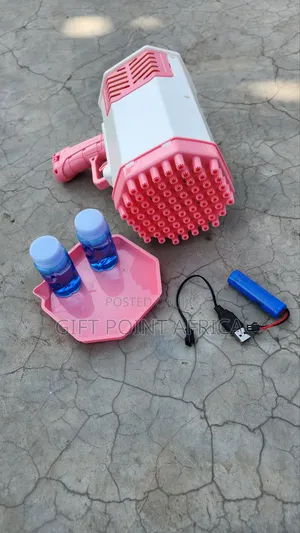 69 Holes Recharge Bazooka Bubble Gun for Kids