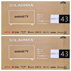 Solarmax 43" Smart Android With Bluetooth Tv
