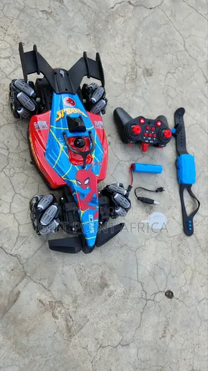 Big Spiderman Spray Rechargeable Racing Car for Kids
