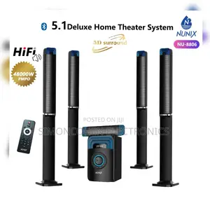 Nunix 5.1 Deluxe Home Theater System -Nu -8806