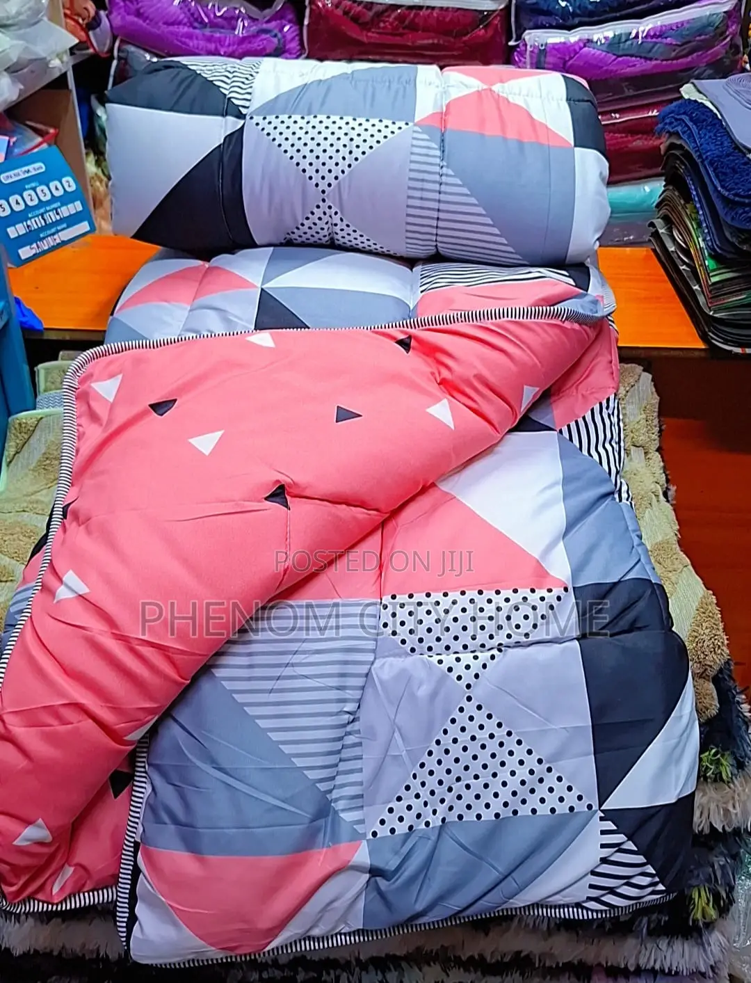 Pinkish Binded Cotton Duvets Available