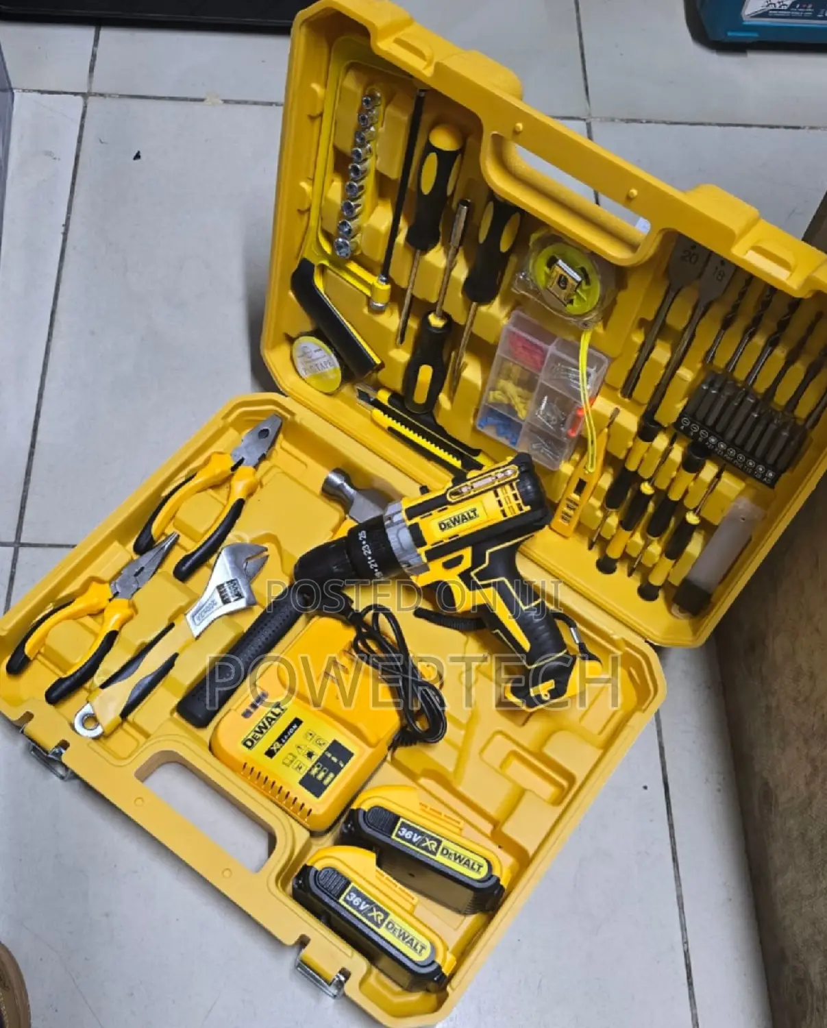 Dewalt 36v Cordless Toolkit 
108pcs Set 
2 Batteries .