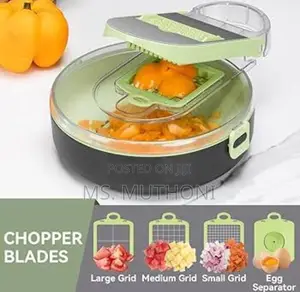 9in1 Functions Vegetable Cutter Round Bowl Dice,Shred Slice