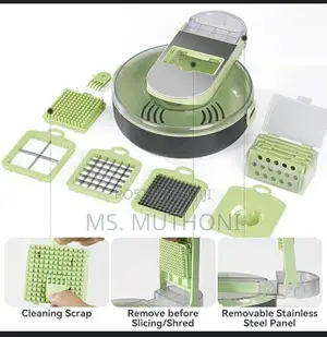 9in1 Functions Vegetable Cutter Round Bowl Dice,Shred Slice