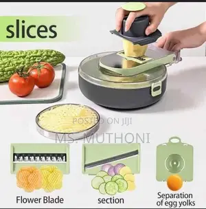 9in1 Functions Vegetable Cutter Round Bowl Dice,Shred Slice