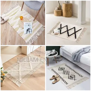 Bohemian Nordic Style Bedroom Rug With Tassels