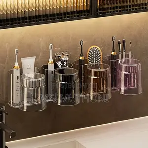 Toothbrush Holder With Mouthwash Cup,
