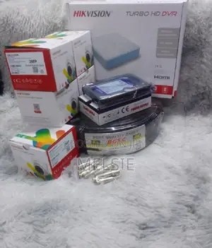 Hikvision 4 CCTV Camera 1080p Full Colored Complete System