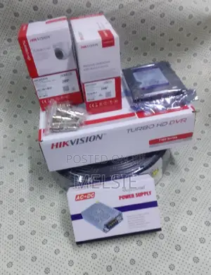 Hikvision 4 Full Hd 2mp 1080p CCTV Cameras With 100m Cable