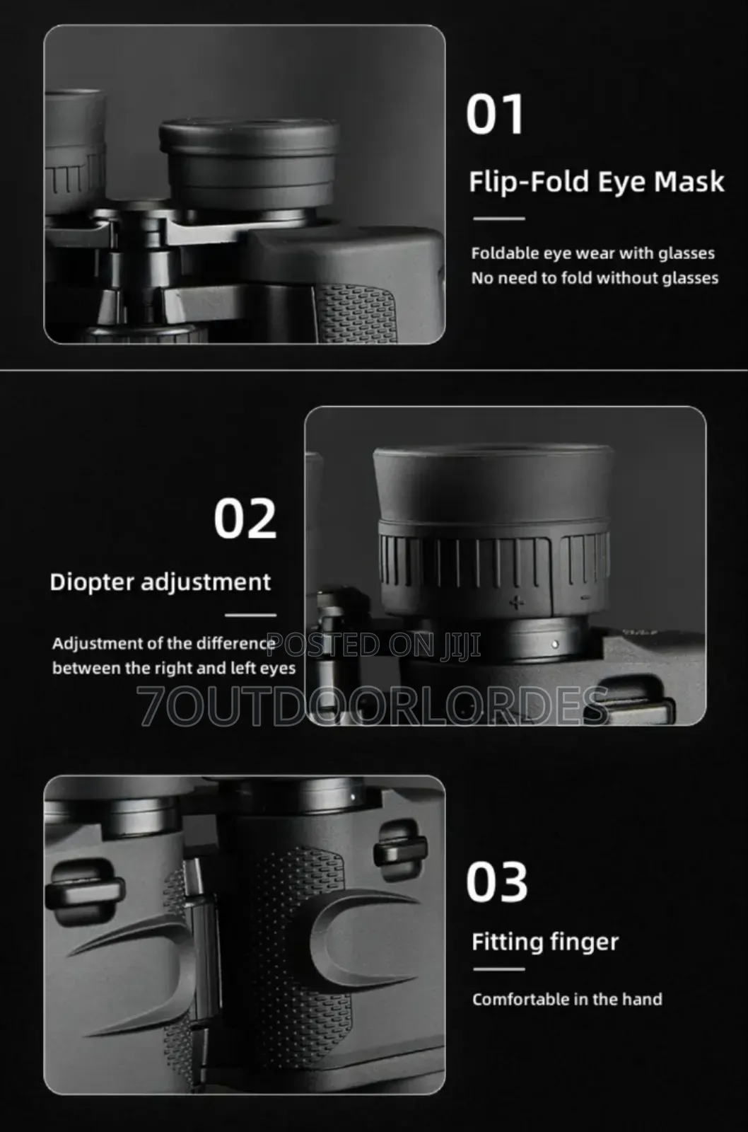 20x70 High-Power Binoculars With a Tripod