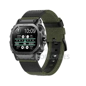 Tactical Outdoor Smart Sport Watch With 1 Extra Strap