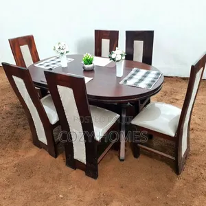 Dining Set, a Modern Beige Dining Table
