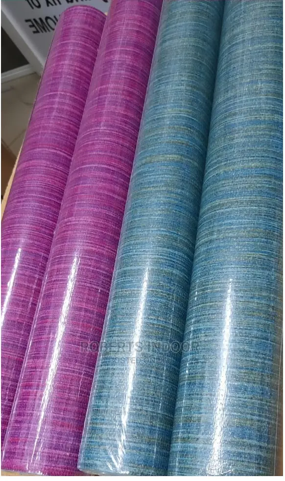 Purple and Blue Textured Decorative Wallpaper