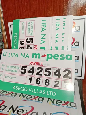 Mpesa Paybill and Buy Goods Mounted Display Boards
