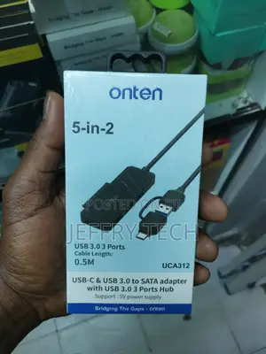 Usb-C Adapter Usb 3.0 to Sata Adapter | Onten Color Black