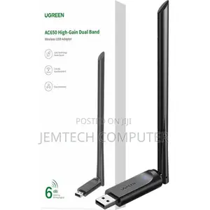 Ugreen Ac650 High-Gain Dual Band Wireless Usb Adapter