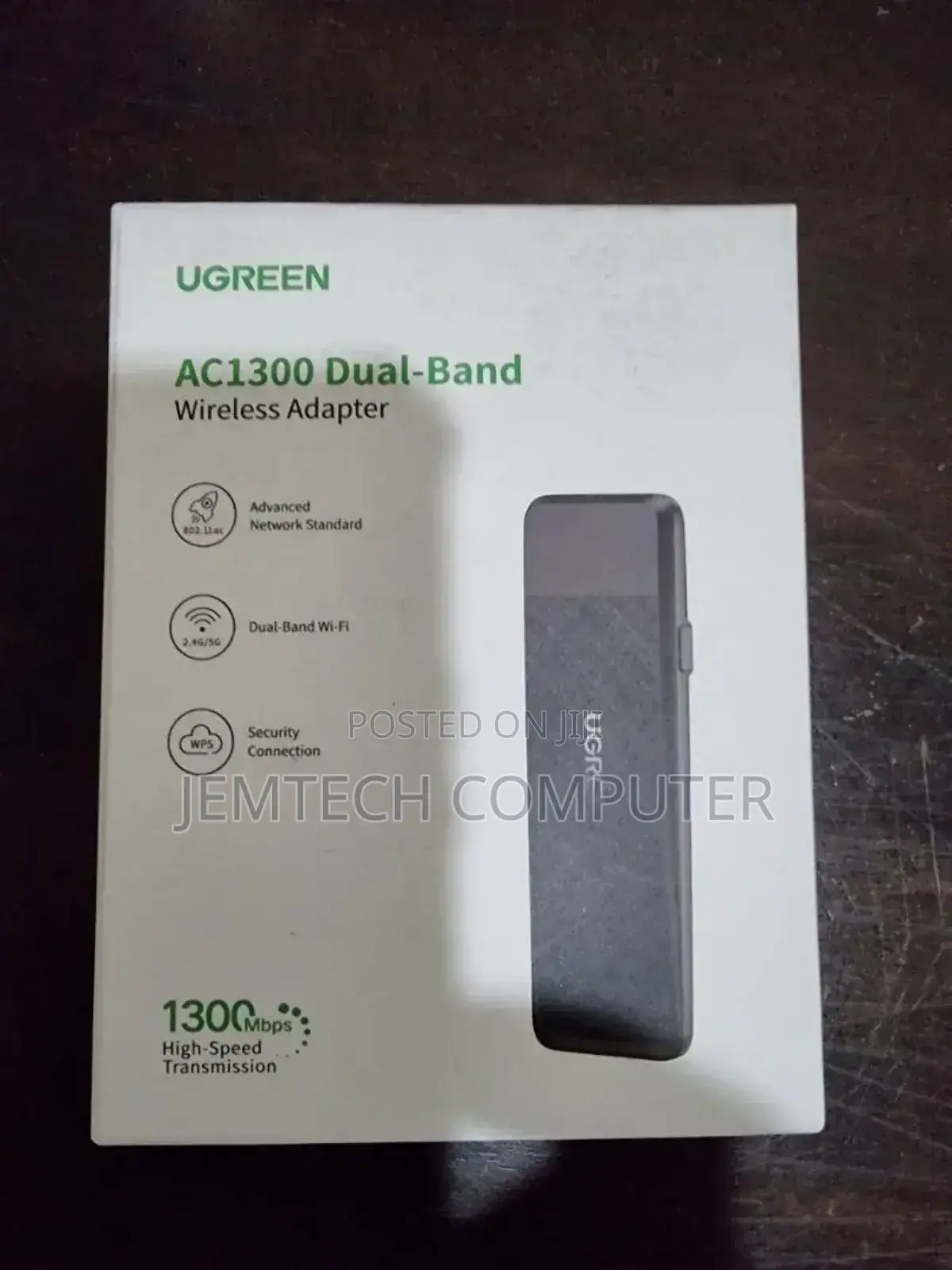 Ugreen Ac1300 Dual-Band Wireless Usb Adapter - Cm492