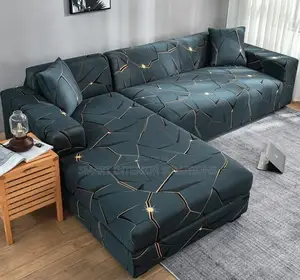Stretchable L-Shape Printed Sofa Cover