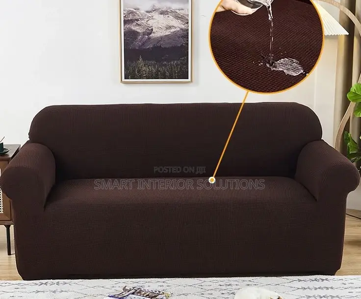 Expandable Plain Sofa Cover