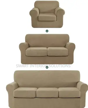 Elegant Plain Covers With Cushions