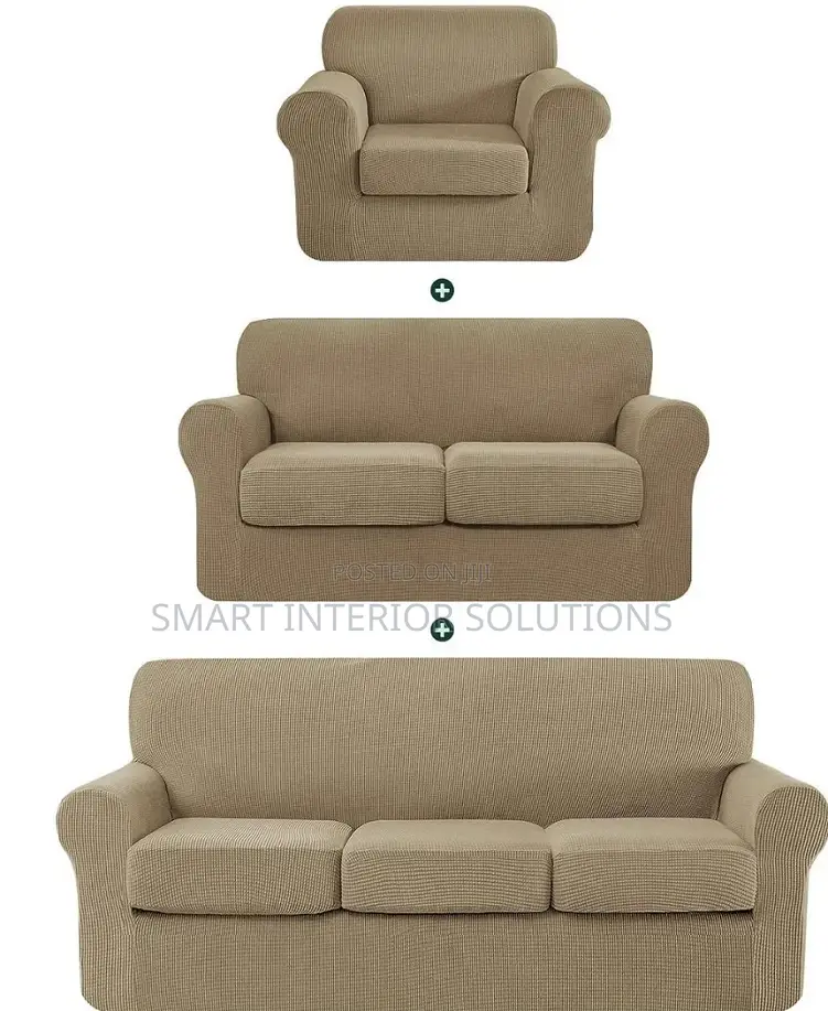 Elegant Plain Covers With Cushions