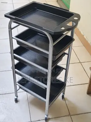 Chromed Metal Trolley