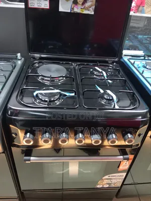 Bruhm 60 X 60 Gas Cooker BGC-66m31orsn, Black (1yr Wrty