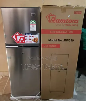 Ramtons 138liters 2 Door Direct Cool Fridge Silver Rf/339